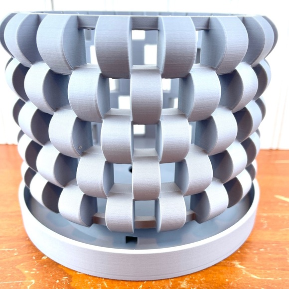 The Sinol Orchid Planter Pot with Drainage Tray, Modern Unique - Picture 6 of 9